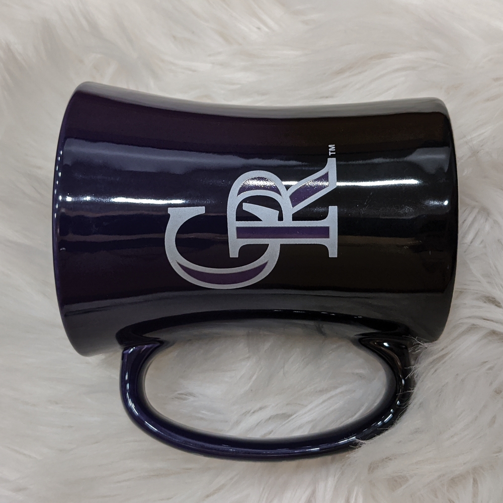 NWOT Colorado Rockies black and dark purple ceramic mug